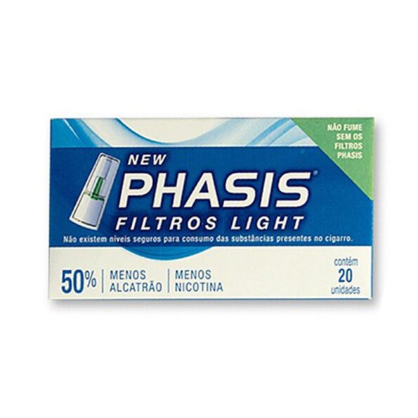 filtro phasis1 Filtro Phasis Light Pare De Fumar Fumando 20 Unidades Por Caixa