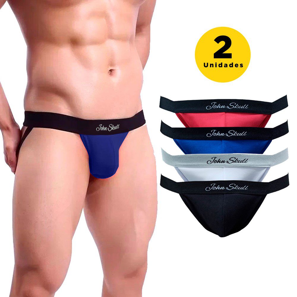 Kit Cuecas Jockstrap Suporte Atl Tico John Skull Beleza